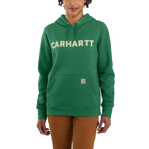 NEW Carhartt105194 Midweight Relaxed Fit Logo Hoodie Jasper Heather  267… - Picture 5 of 5